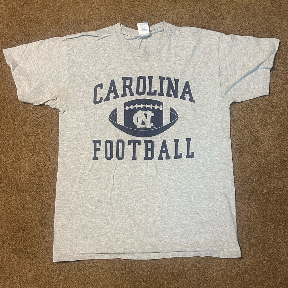 UNC Carolina Football Grey T shirt